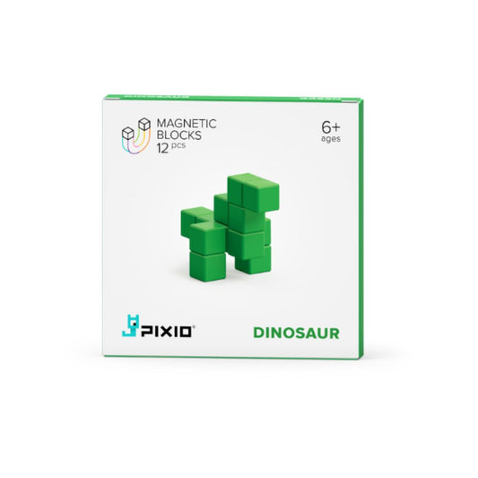 PIXIO Магнитни Кубчета Green Dinosaur 12