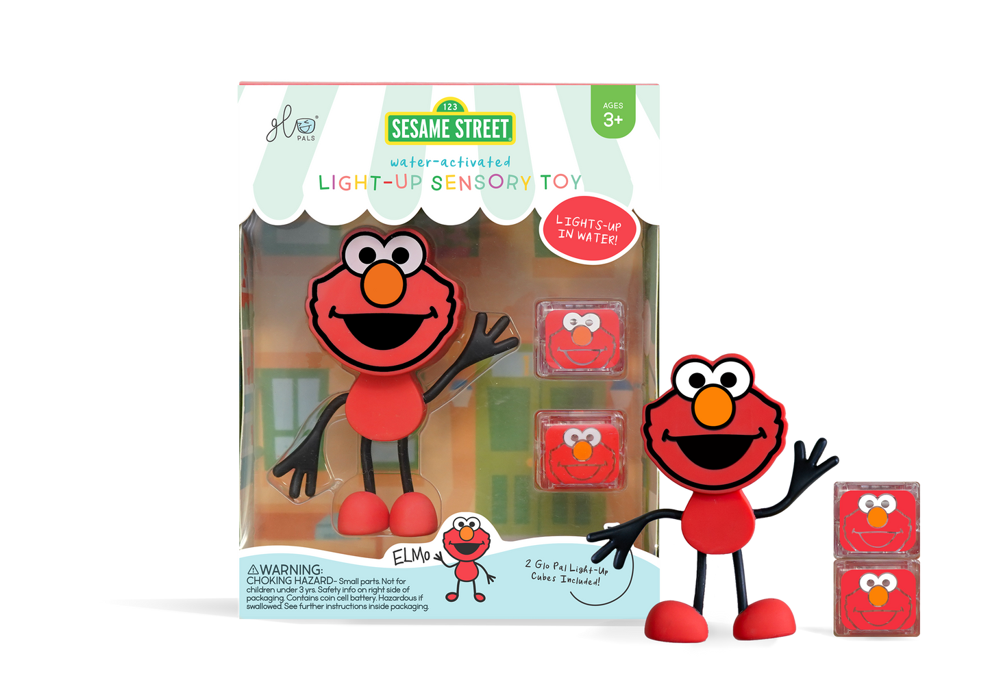 Glo Pals Сензорни светещи кубчета с герой Elmo