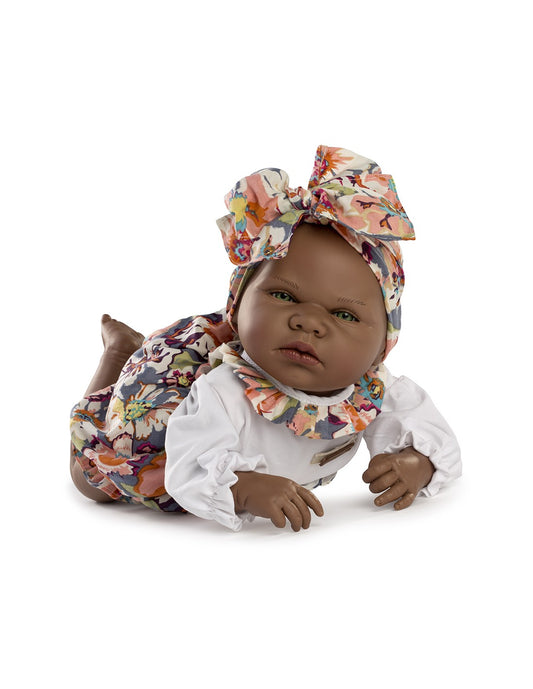 GUCA Кукла От Винилова Гума Kenya, Щампована Риза И Панделка, 46 см